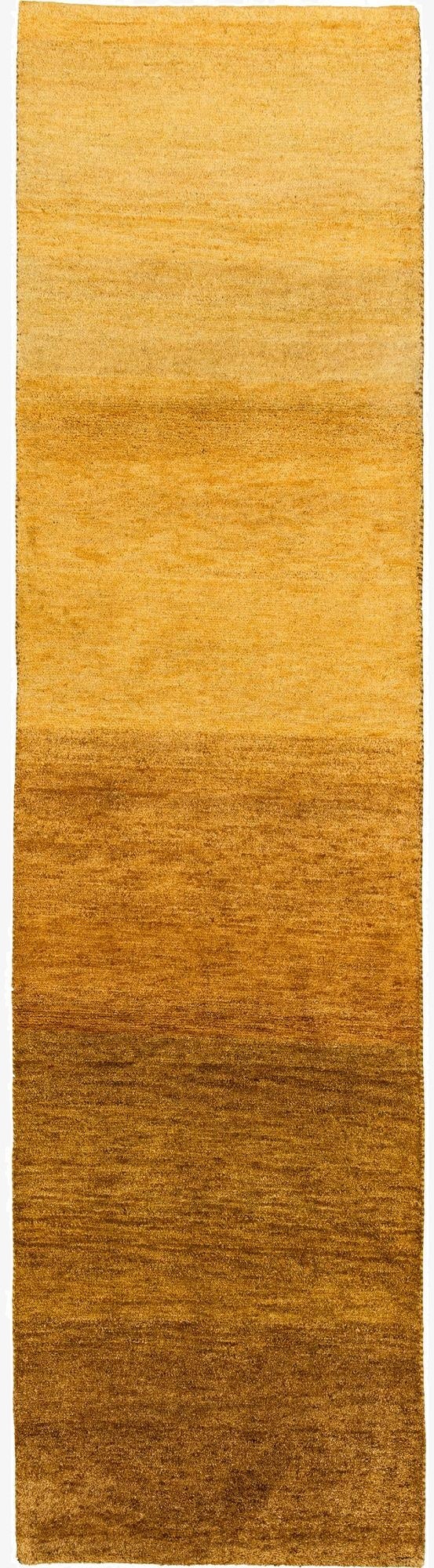  2' 8 x 9' 9  Hand Knotted Gabbeh Wool Runner Rug