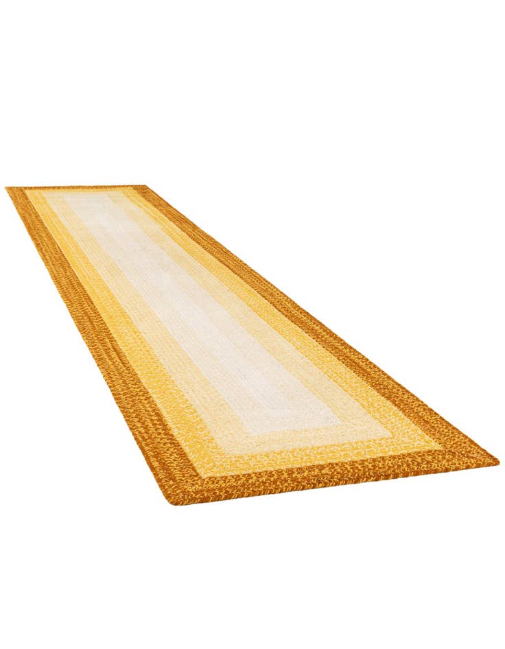 Detail image of  2' 7 x 12' Hand Braided Wool Runner Rug