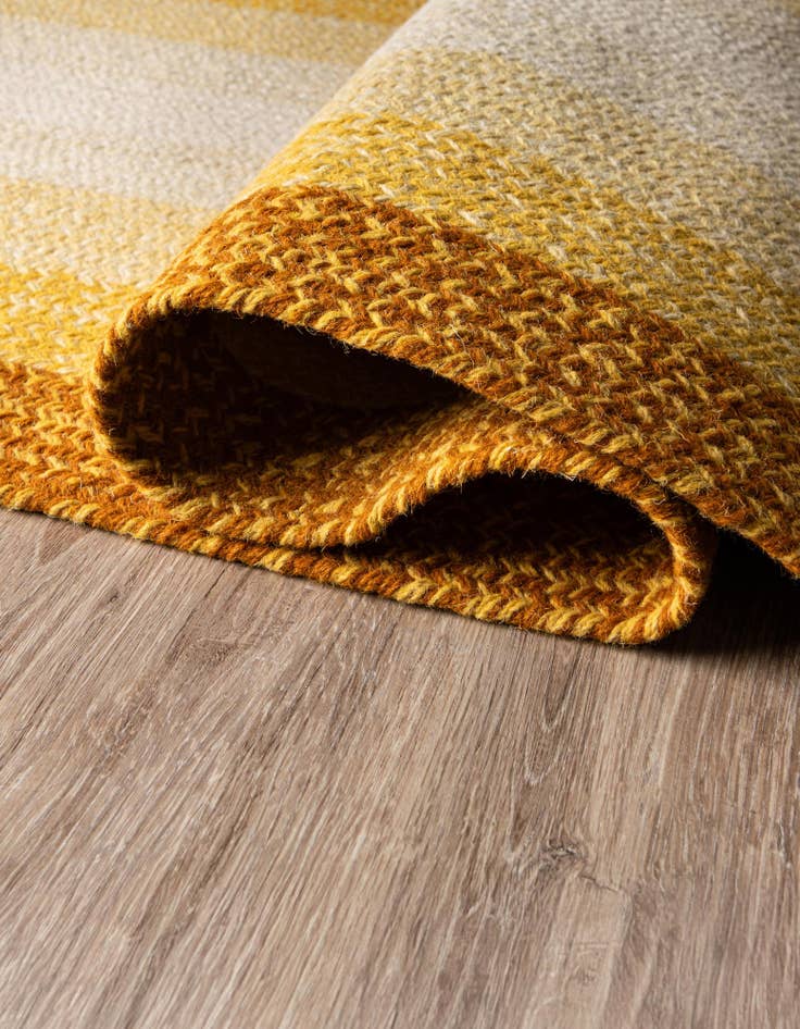 Detail image of  2' 7 x 12' Hand Braided Wool Runner Rug