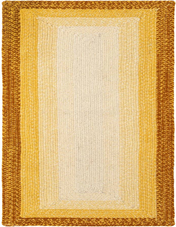 Detail image of  2' x 6' 1  Hand Hand Braided Wool Runner Rug