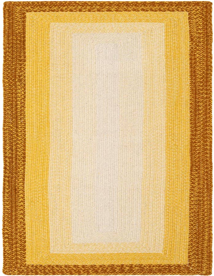 Detail image of  2' 7 x 8'  Hand Hand Braided Wool Runner Rug