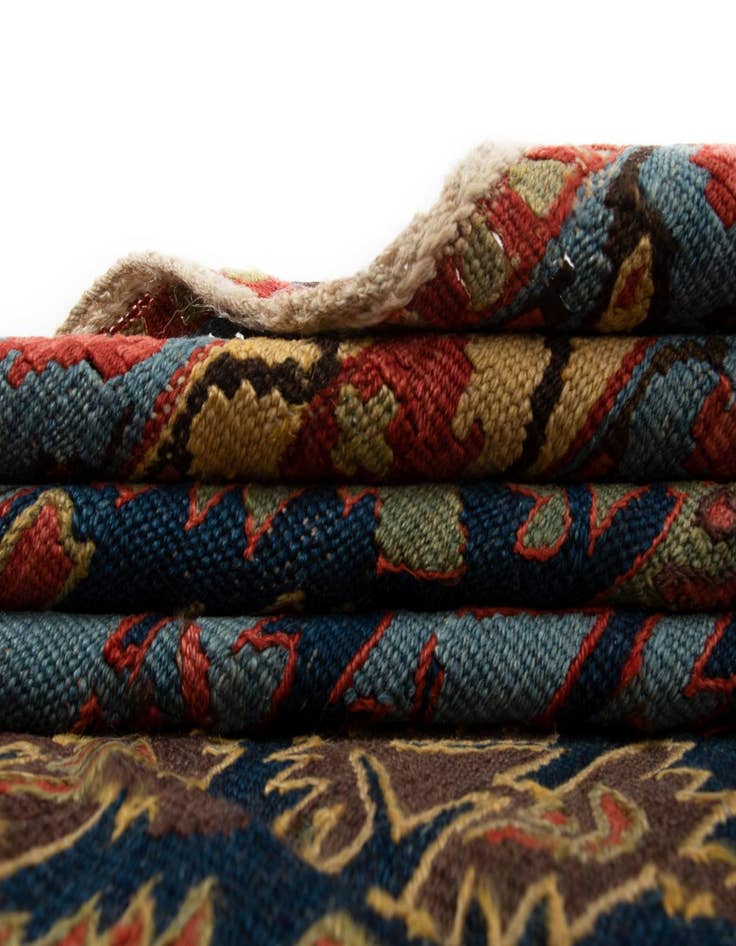 Detail image of  6' 1 x 18' 9 Kilim Wool Runner Rug