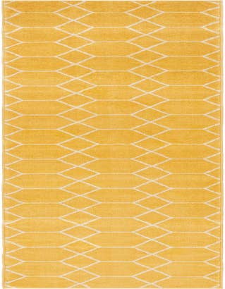 Detail image of  2' x 13' Lattice Frieze Runner Rug