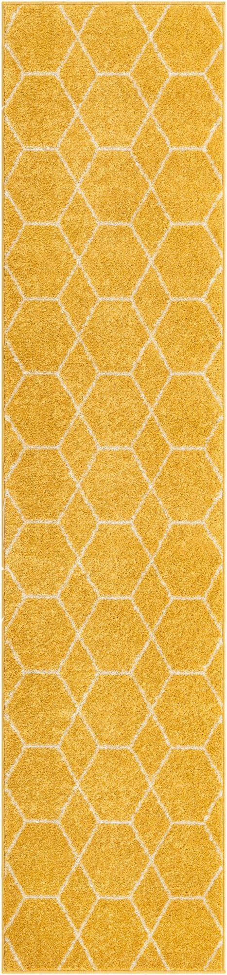  2' x 9' Lattice Frieze Runner Rug