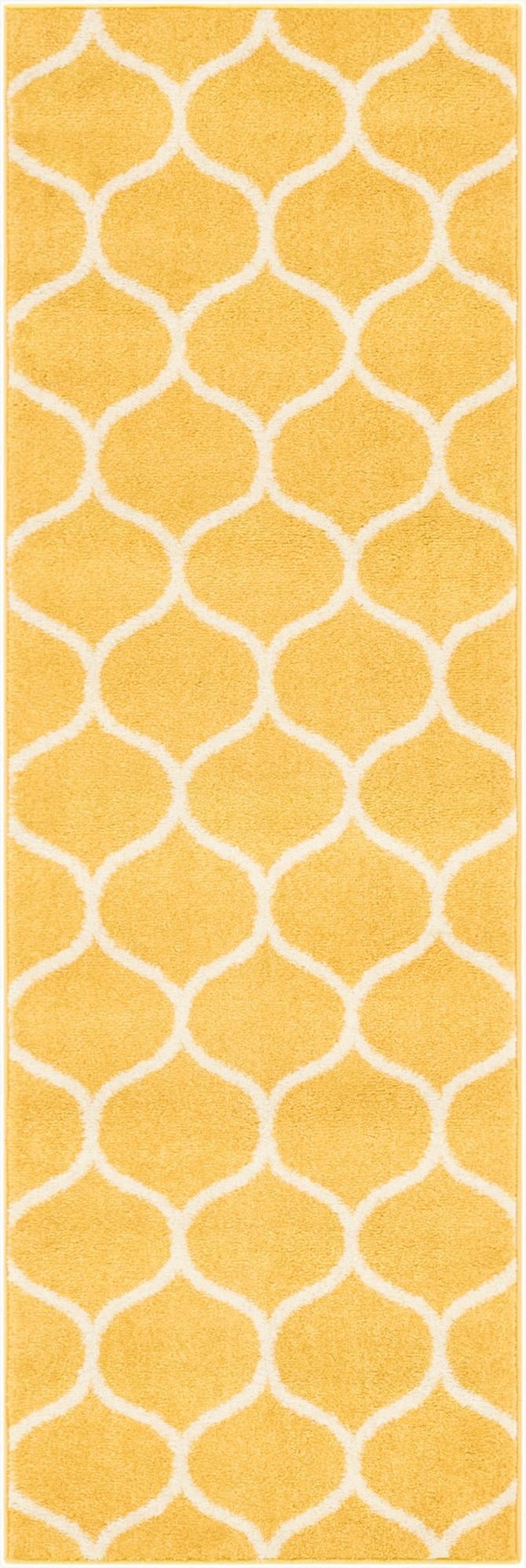  2' x 6' Lattice Frieze Runner Rug