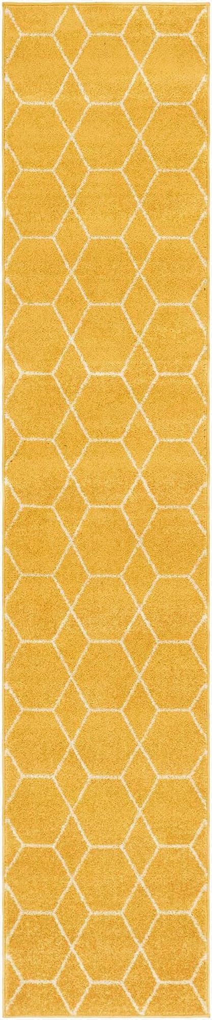  2' x 10' Lattice Frieze Runner Rug