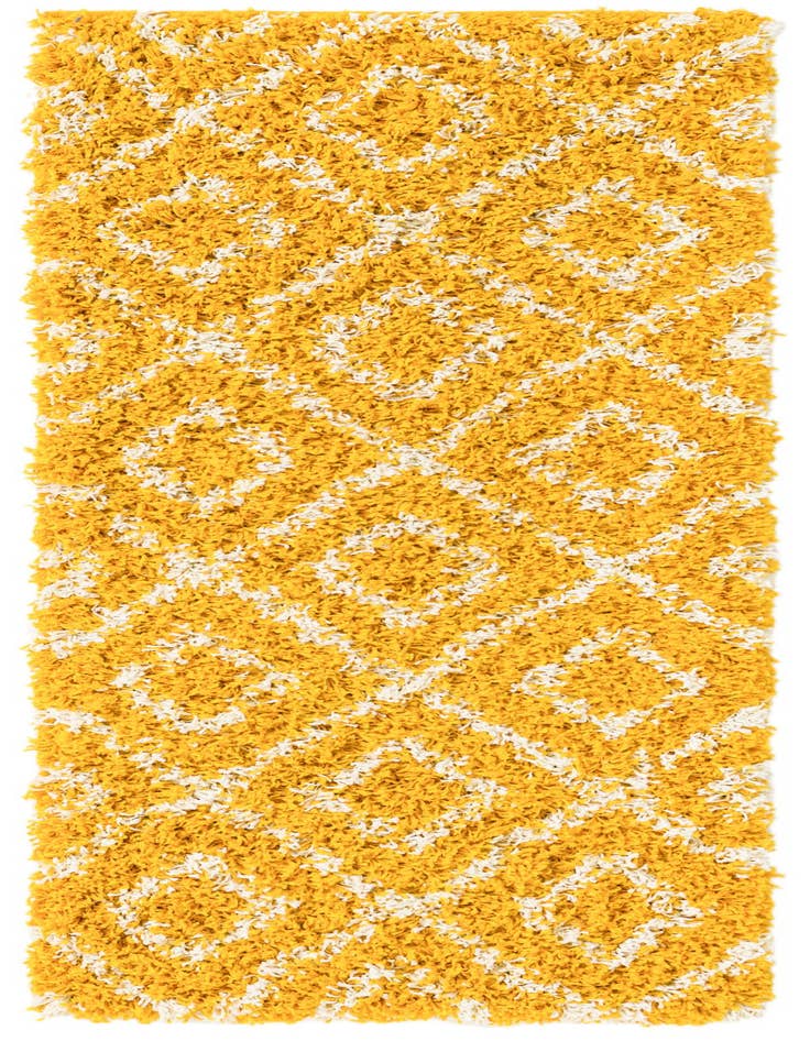 Detail image of  2' x 5' Lattice Shag Runner Rug