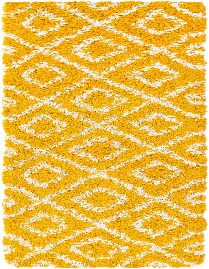 Detail image of  2' x 6' Lattice Shag Runner Rug