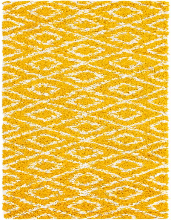 Detail image of  2' 7 x 10' Lattice Shag Runner Rug
