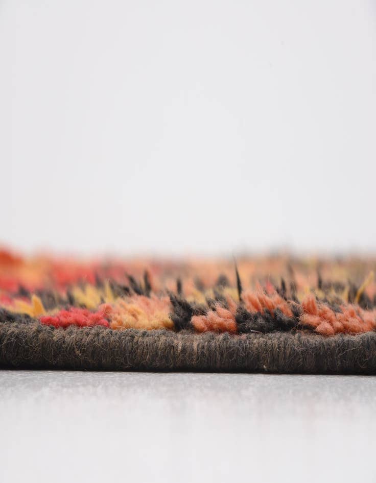 Detail image of  4' 5 x 8' 6  Hand Knotted Moroccan Wool Runner Rug