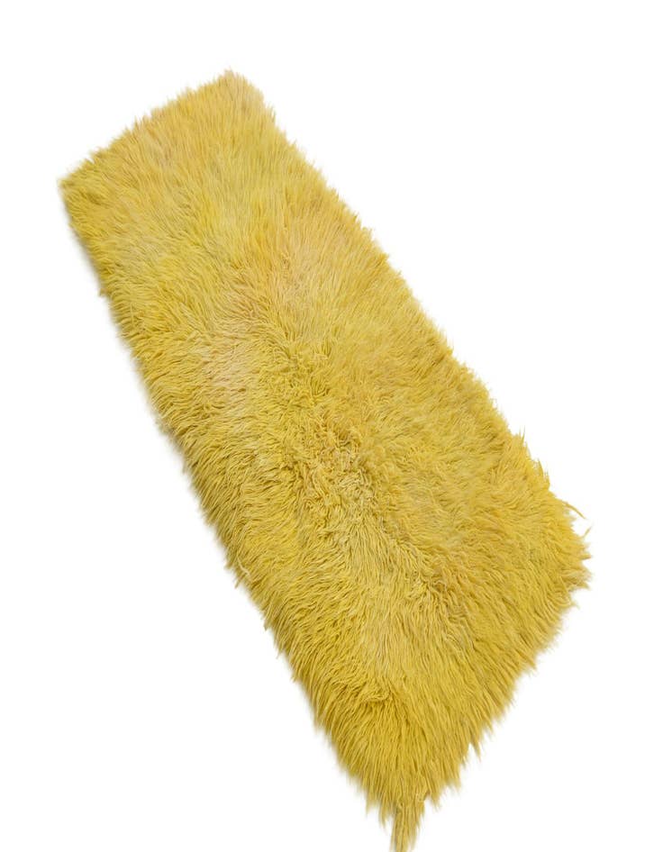 Detail image of  2' 3 x 5'  Hand Knotted Moroccan Wool Runner Rug