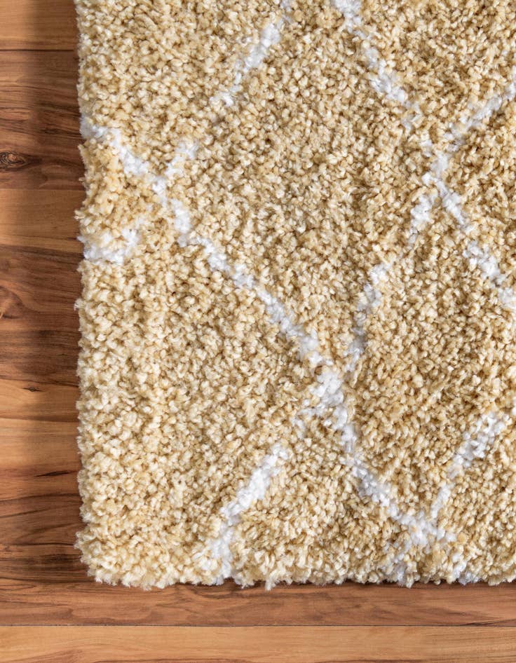 Detail image of  2' 7 x 6' Moroccan Shag Runner Rug