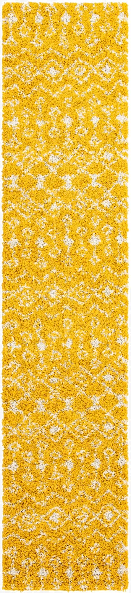  2' 7 x 12' Moroccan Trellis Shag Runner Rug