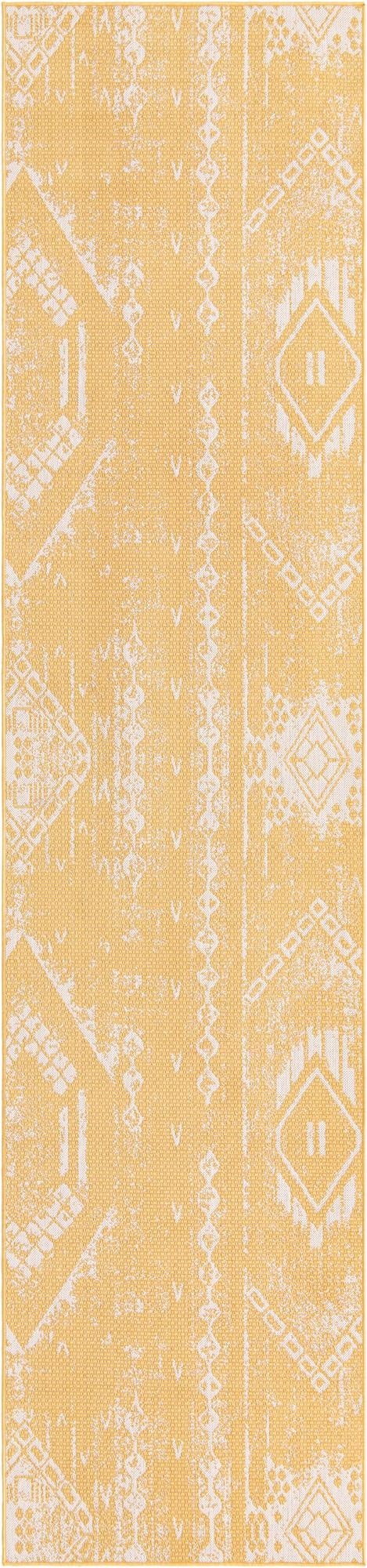  3' 3 x 14'  Washable Bohemian Indoor / Outdoor Runner Rug