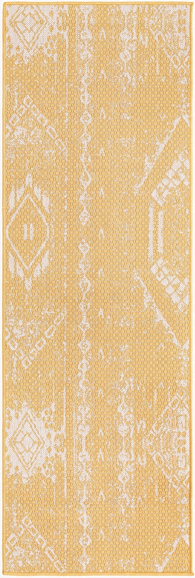  2' x 6'  Washable Bohemian Indoor / Outdoor Runner Rug