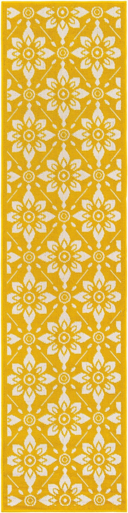  2' x 8'  Washable Lattice Indoor / Outdoor Runner Rug