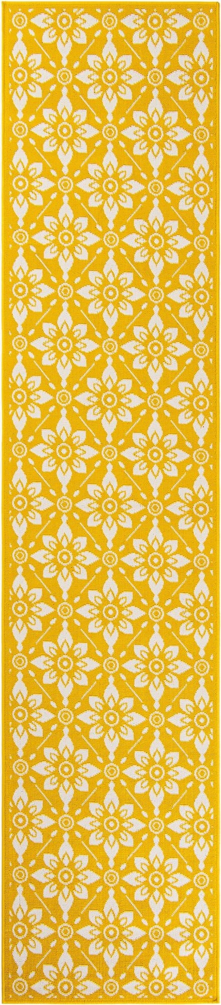  2' 7 x 12'  Washable Lattice Indoor / Outdoor Runner Rug