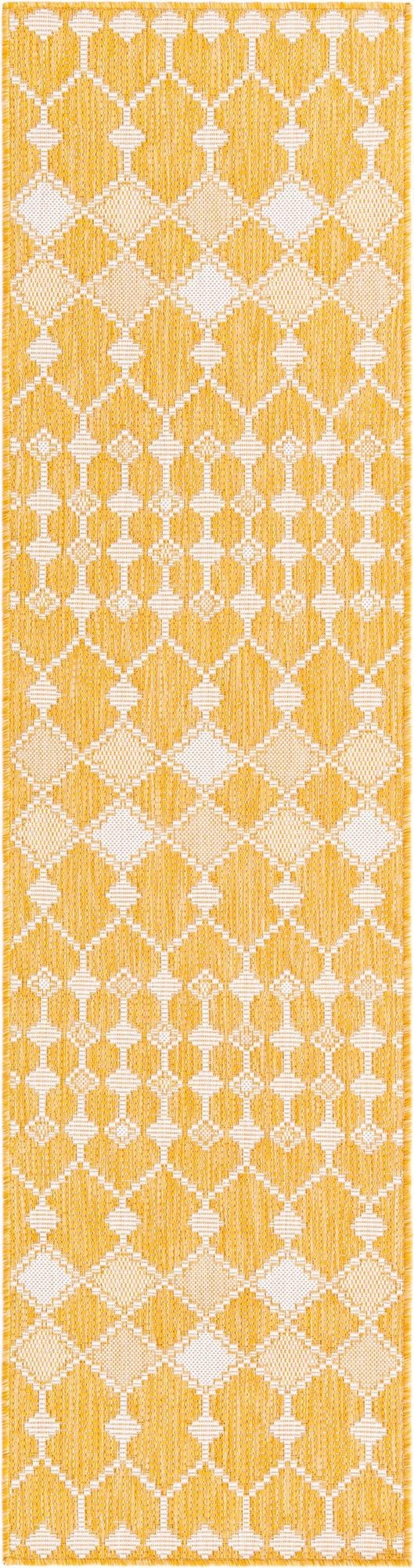 2' x 8'  Washable Lattice Indoor / Outdoor Runner Rug