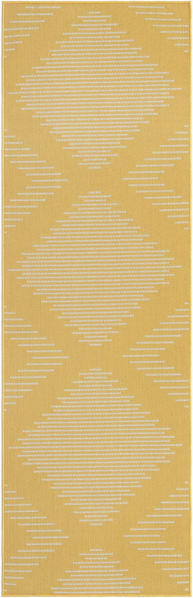  2' x 8'  Washable Modern Indoor / Outdoor Runner Rug