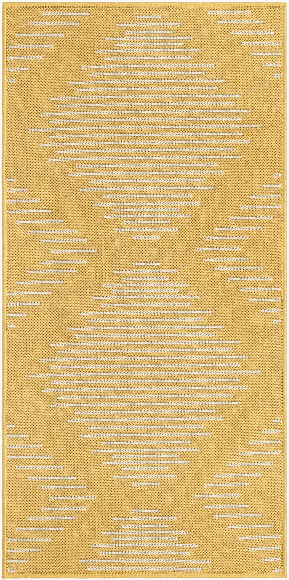  2' x 4'  Washable Modern Indoor / Outdoor Runner Rug