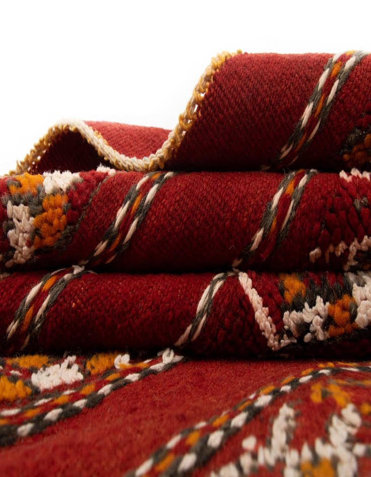 Detail image of  4' 11 x 10' 2 Zemour Kilim Wool Runner Rug