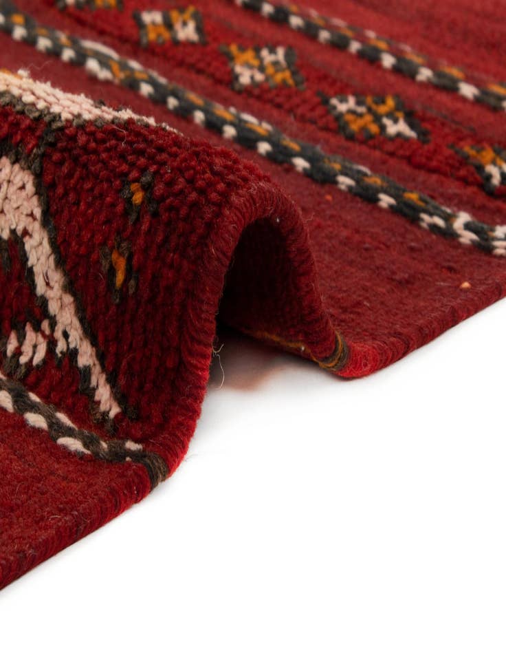 Detail image of  4' 11 x 10' 2 Zemour Kilim Wool Runner Rug