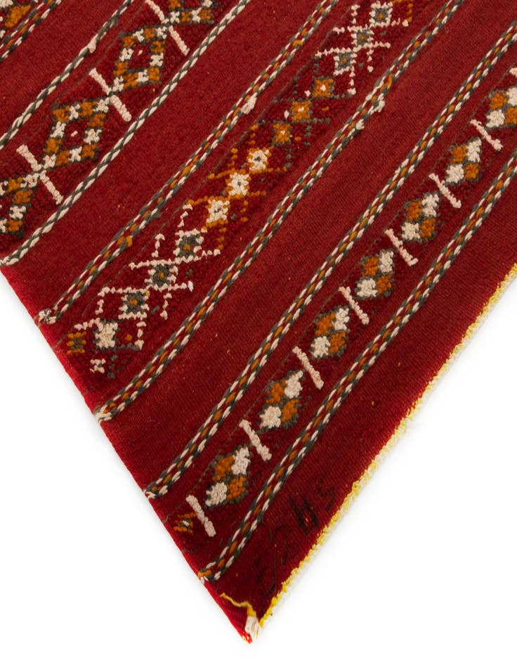 Detail image of  4' 11 x 10' 2 Zemour Kilim Wool Runner Rug