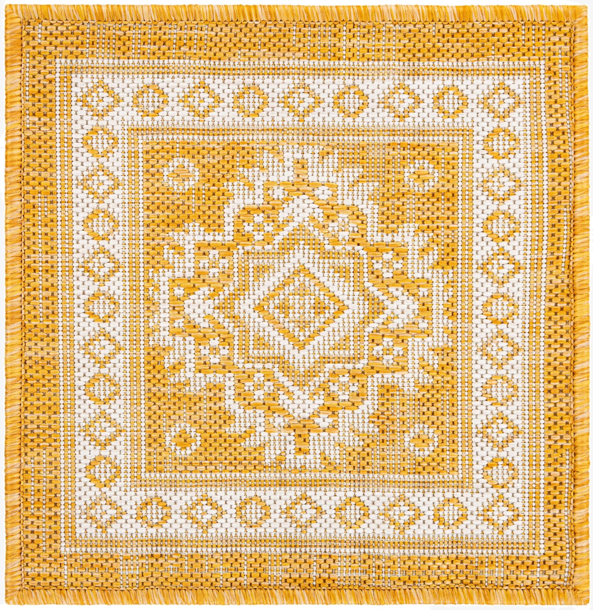  1' 4 x 1' 4  Washable Aztec Indoor / Outdoor Sample Rug