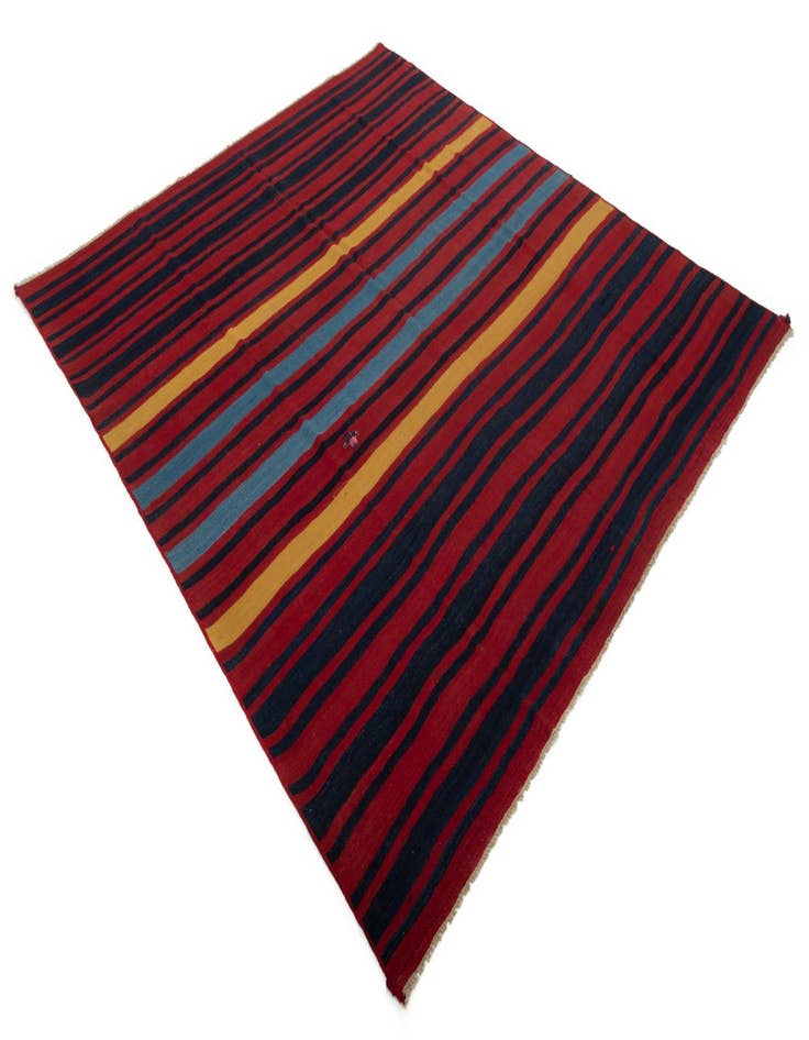 Detail image of  9' 5 x 9' 7 Armanibaff Kilim Wool Square Rug