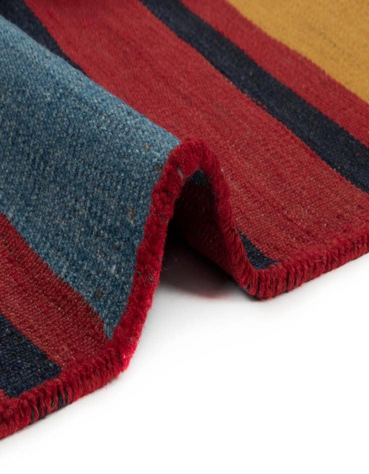 Detail image of  9' 5 x 9' 7 Armanibaff Kilim Wool Square Rug