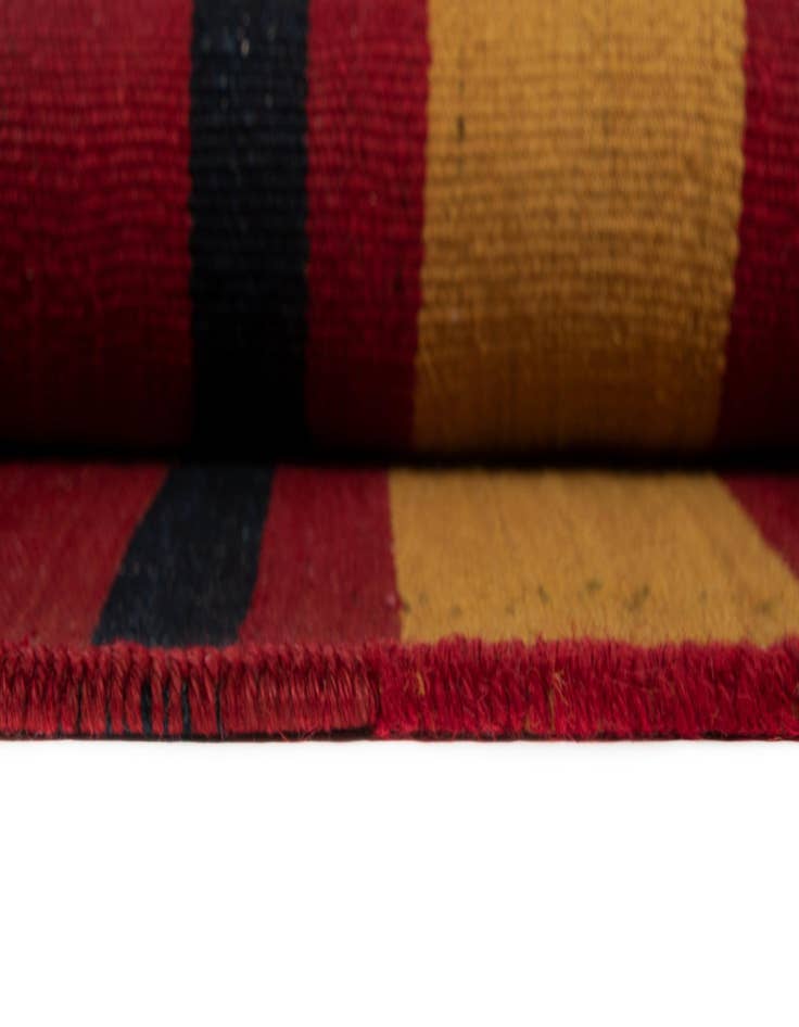 Detail image of  9' 5 x 9' 7 Armanibaff Kilim Wool Square Rug