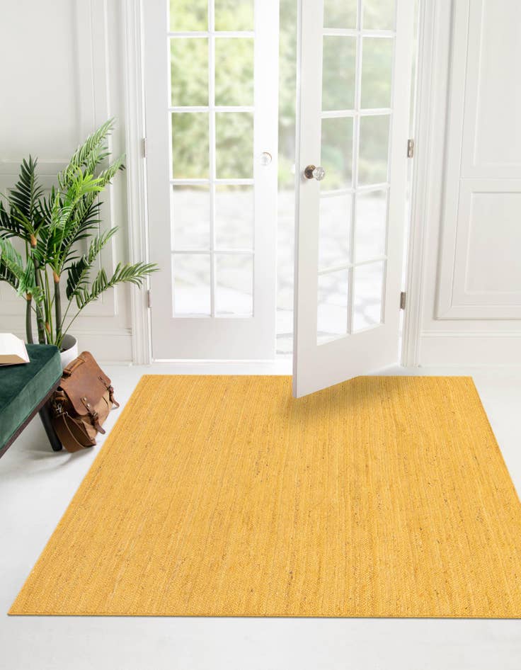 Detail image of  8' x 8'  Hand Braided Jute Square Rug