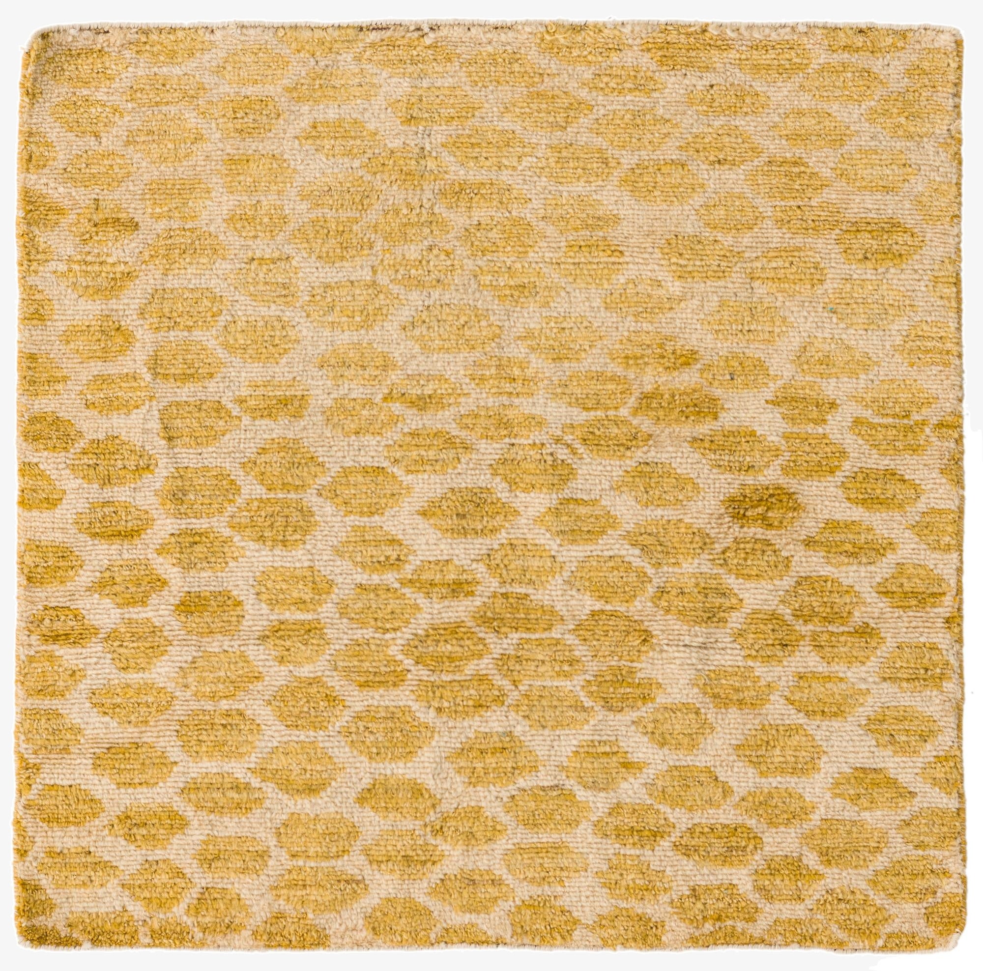  3' 4 x 3' 4  Hand Knotted Darya Wool Square Rug