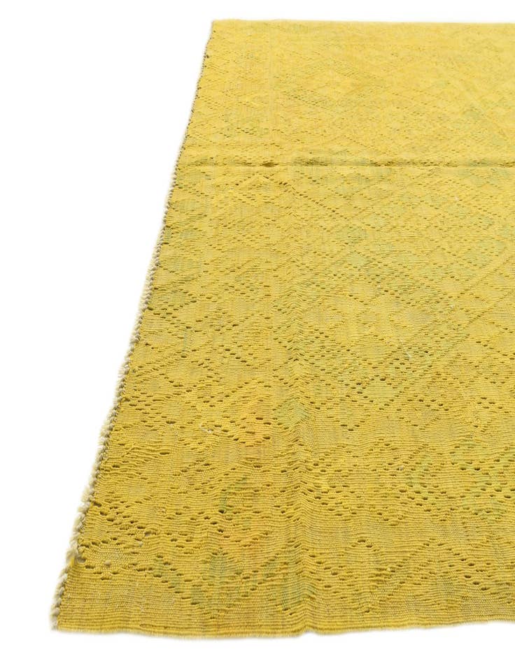 Detail image of  5' 4 x 6' 7  Hand Woven Kilim Fars Square Rug