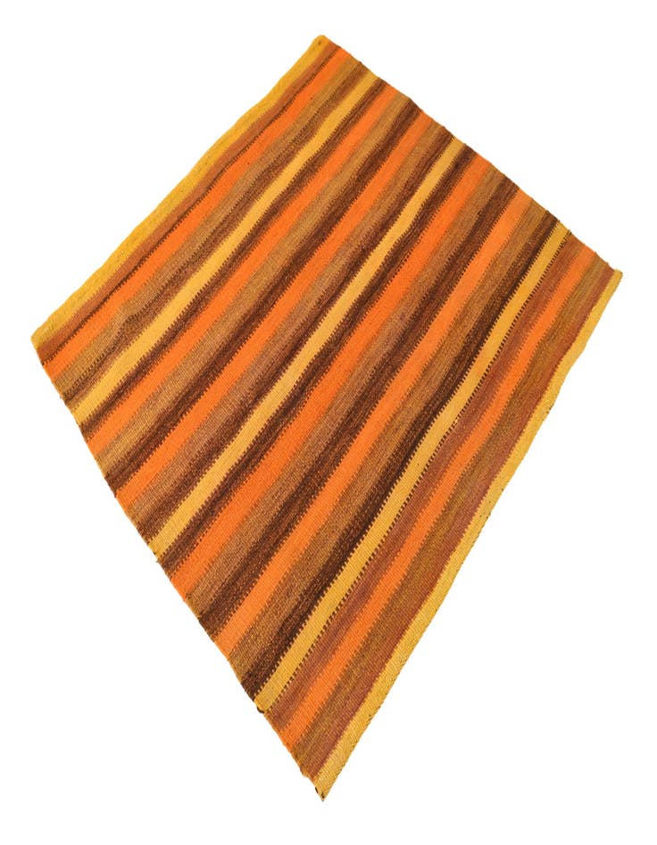 Detail image of  3' 7 x 3' 9  Hand Woven Kilim Fars Wool Square Rug