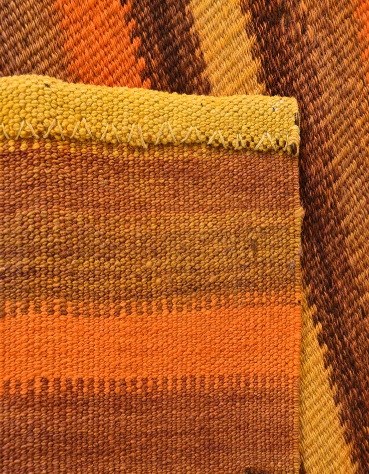 Detail image of  3' 7 x 3' 9  Hand Woven Kilim Fars Wool Square Rug