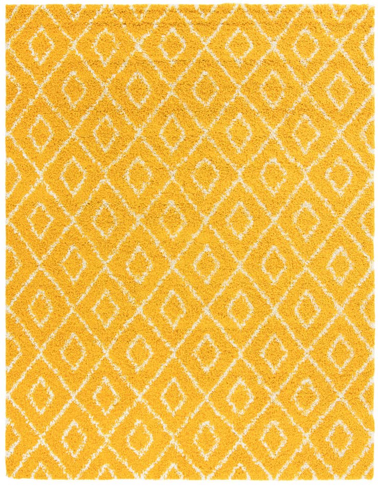 Detail image of  10' x 10' Lattice Shag Square Rug