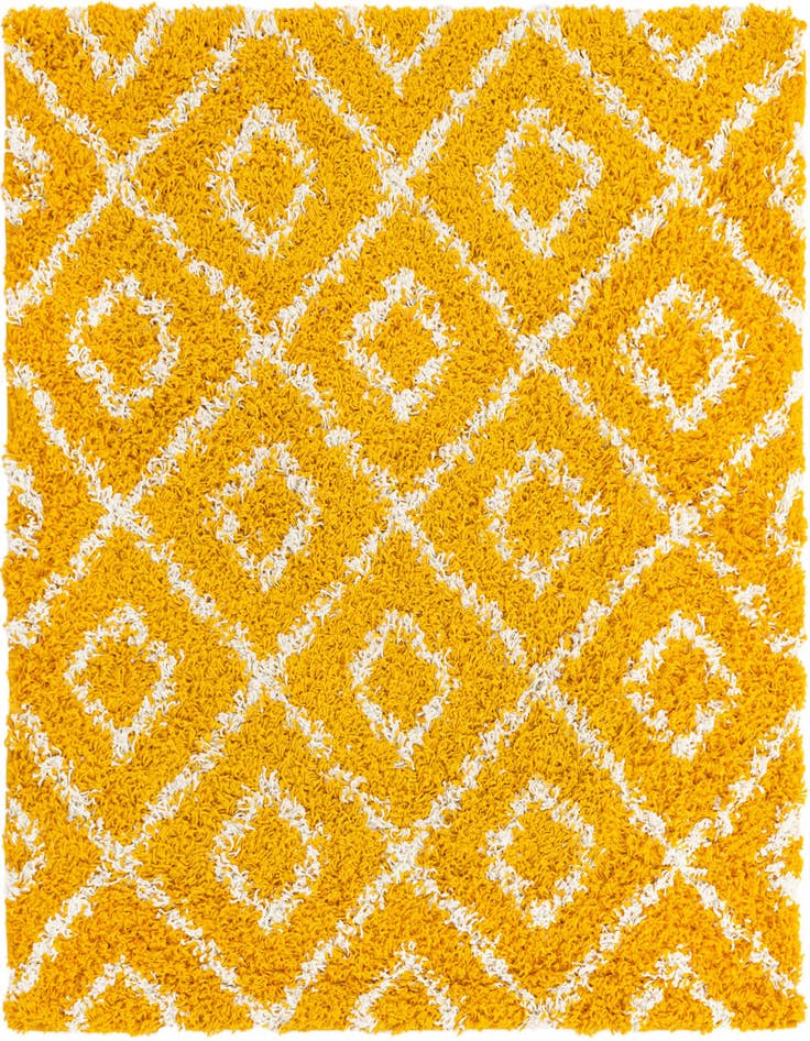 Detail image of  4' x 4' Lattice Shag Square Rug