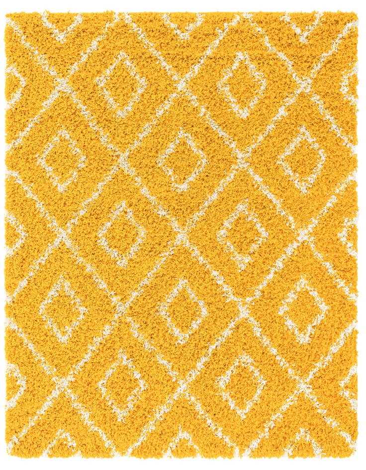 Detail image of  5' 3 x 5' 3 Lattice Shag Square Rug