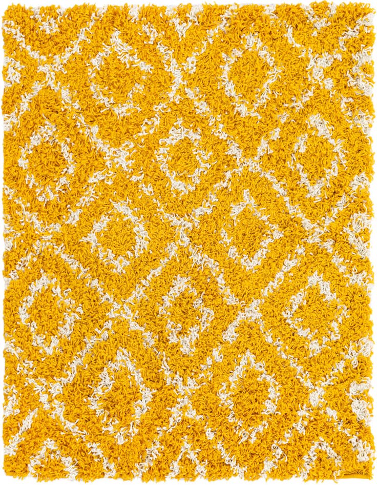 Detail image of  3' 3 x 3' 3 Lattice Shag Square Rug