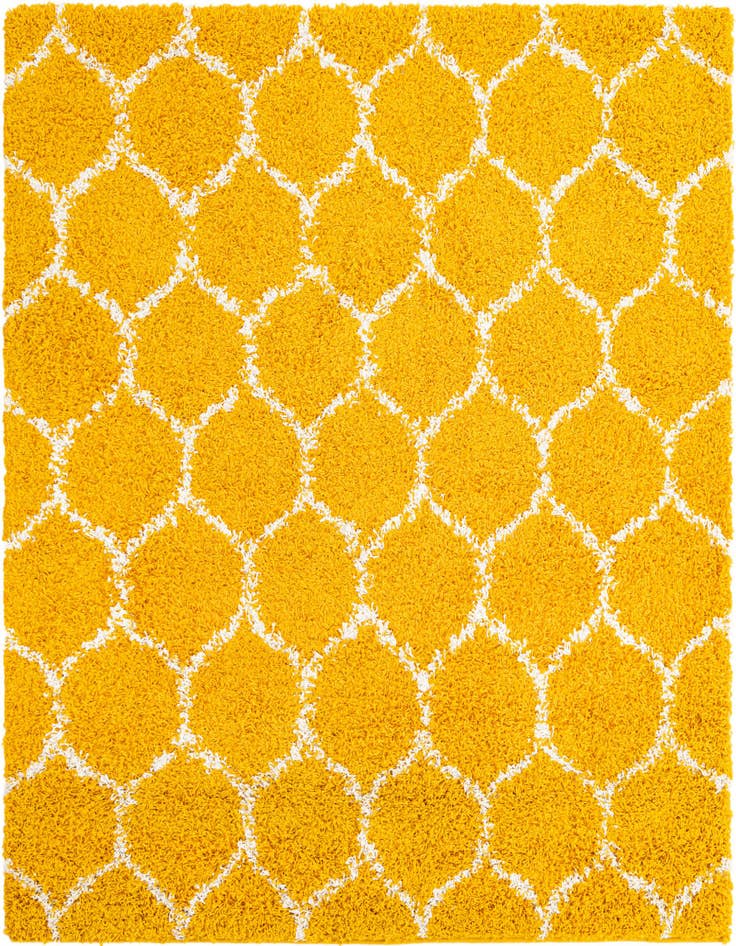 Detail image of  4' x 4' Lattice Shag Square Rug