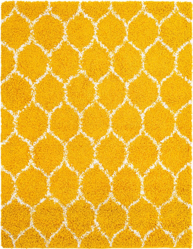 Detail image of  3' 3 x 3' 3 Lattice Shag Square Rug
