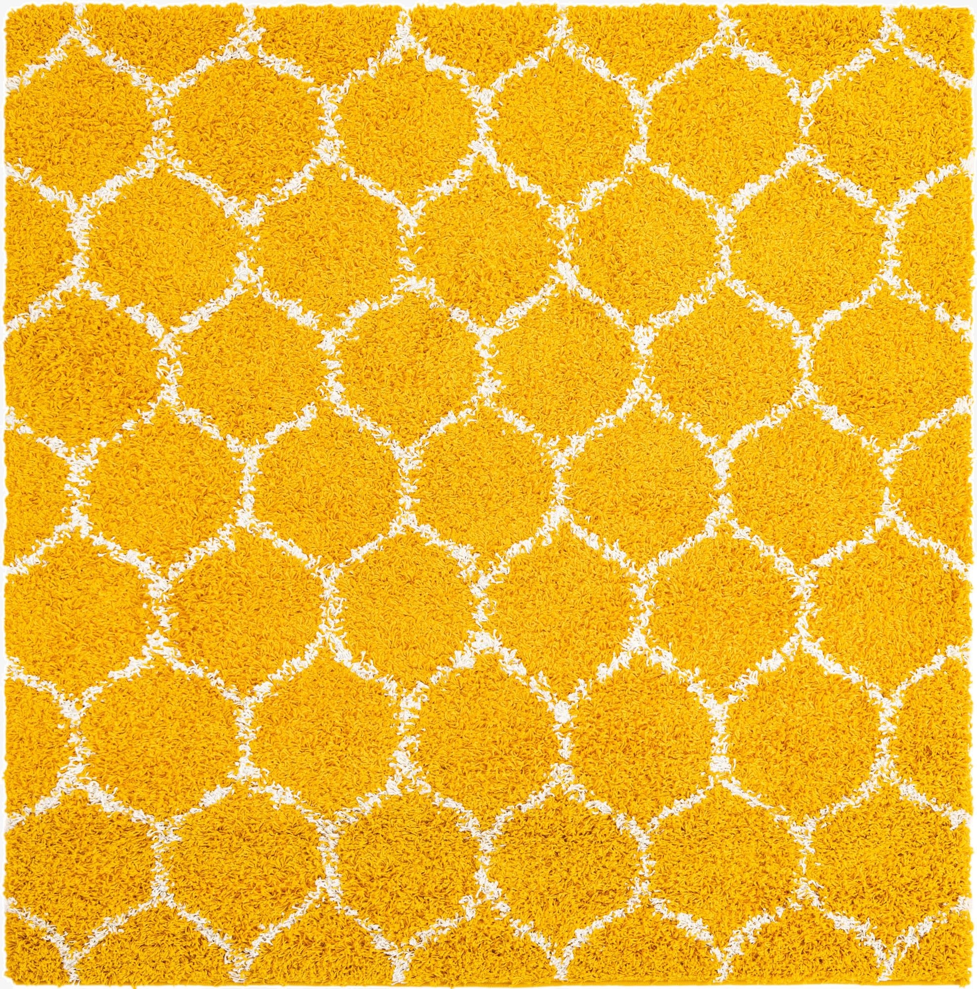  3' 3 x 3' 3 Lattice Shag Square Rug