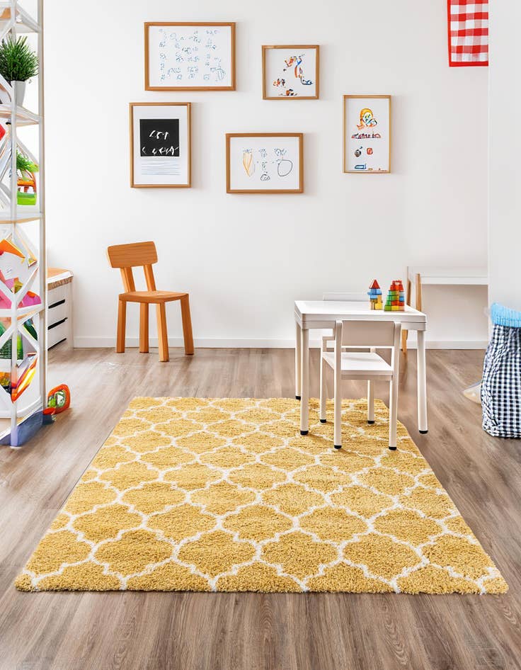 Detail image of  8' x 8' Moroccan Shag Square Rug