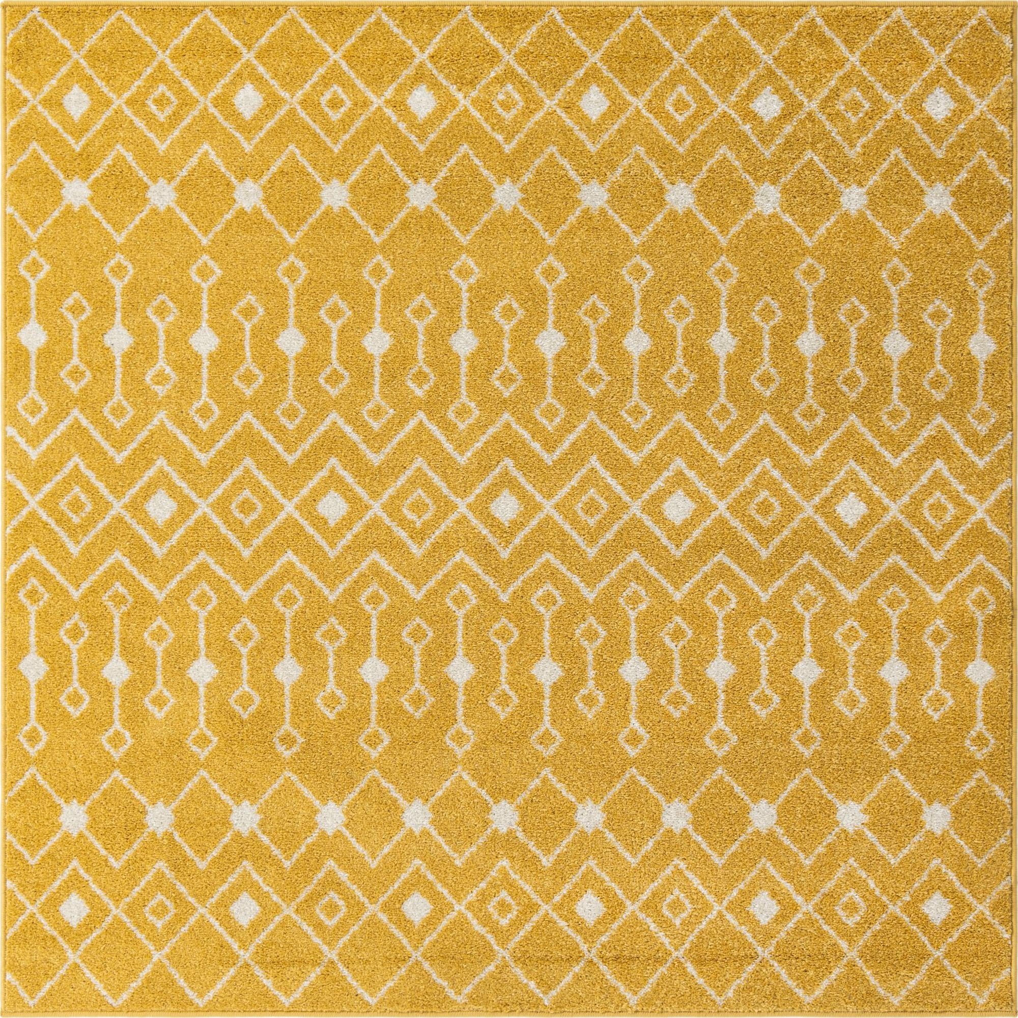  6' x 6' Moroccan Trellis Square Rug