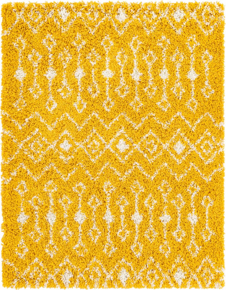Detail image of 5' 3 x 5' 3 Moroccan Trellis Shag Square Rug