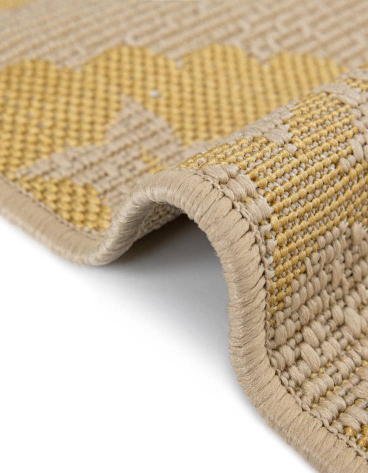 Detail image of  6' x 6'  Washable Botanical Indoor / Outdoor Square Rug