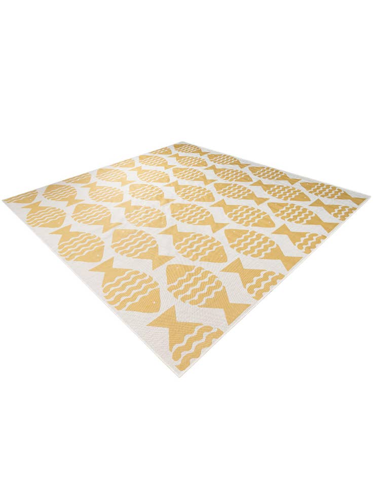 Detail image of  10' x 10'  Washable Coastal Indoor / Outdoor Square Rug