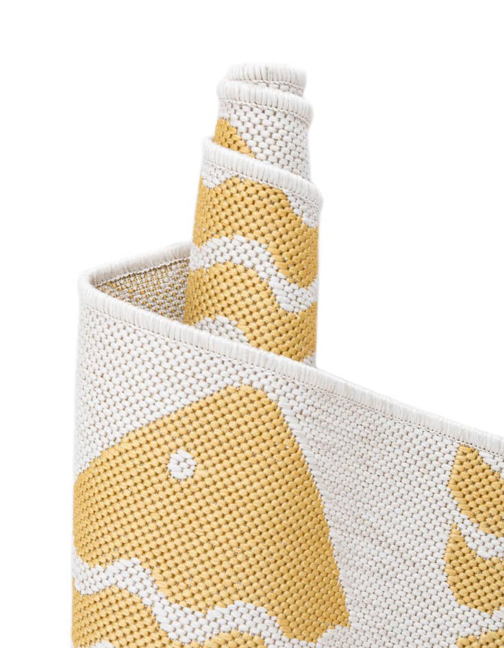 Detail image of  13' x 13'  Washable Coastal Indoor / Outdoor Square Rug