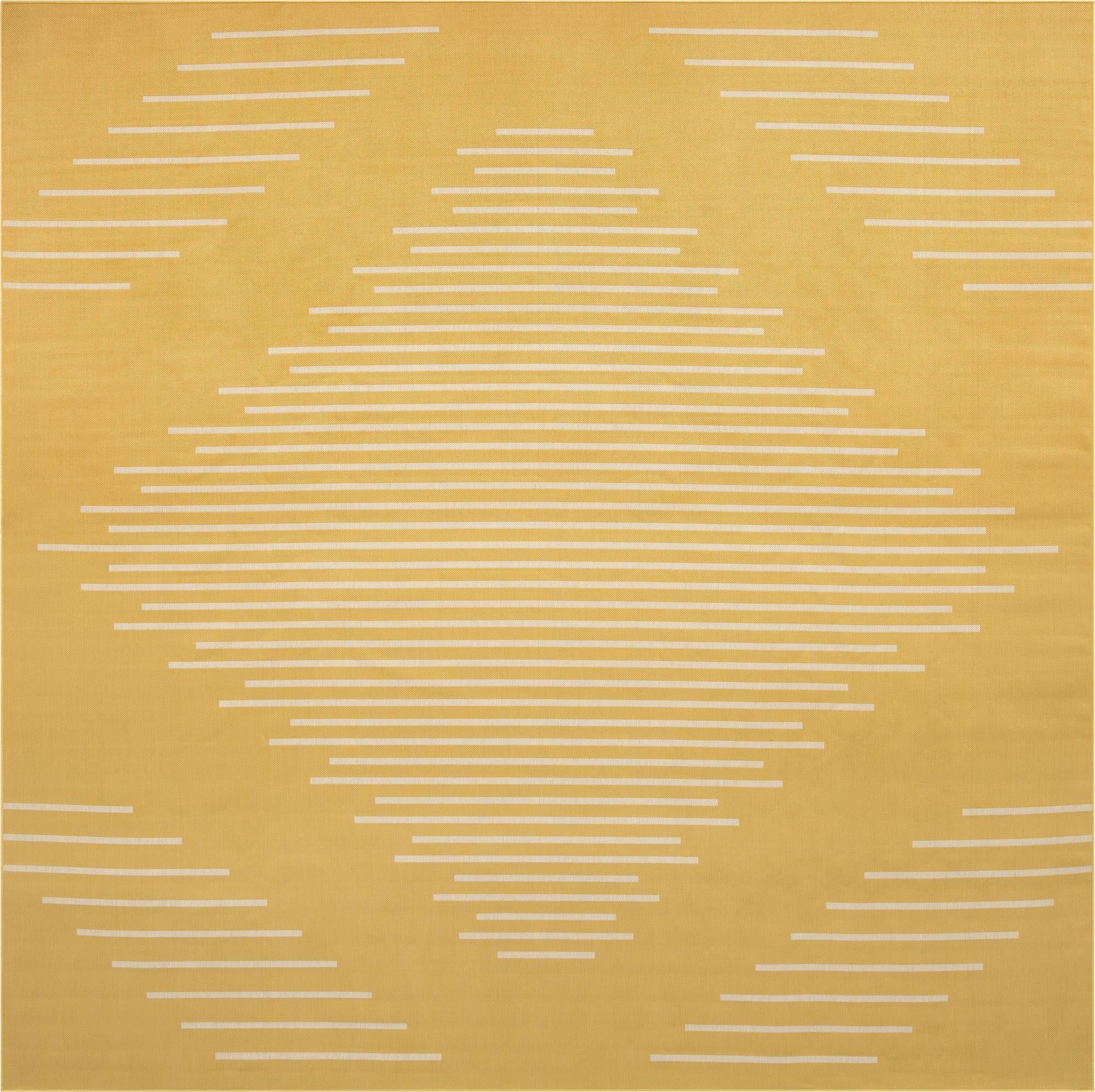  13' x 13'  Washable Modern Indoor / Outdoor Square Rug